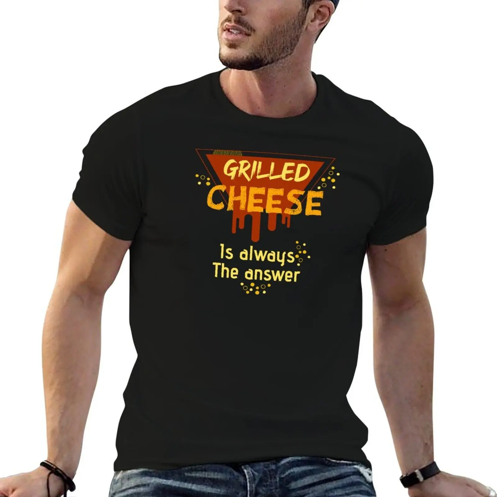 grilled cheese is always the answer T-Shirt anime stuff affliction shirts oversized t shirt men