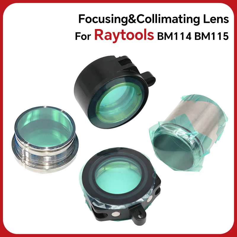 

Линзы Raytools BM114S с коллимацией и фокусировкой D37 CL100 F100 & D38.1 F200m с держателем объектива для волоконной лазерной режущей головки BM114