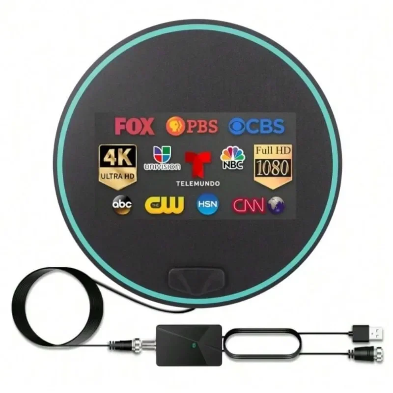

HD Digital TV Antenna Indoor Amplified DAB High Gain 200 Miles With Amplifier Booster VHF/UHF Quick Response Outdoor Aerial Set