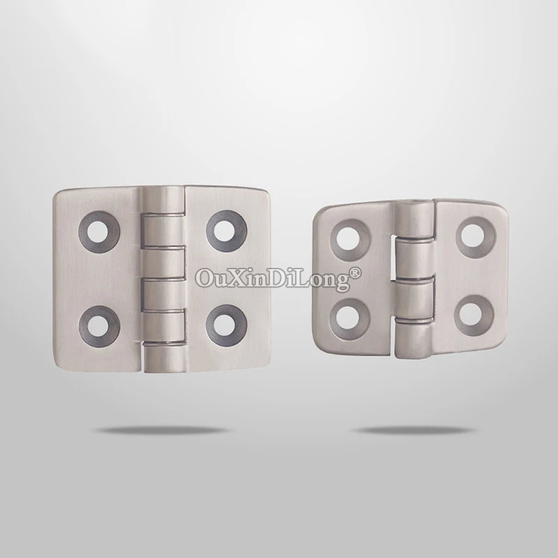 8PCS 304 Stainless Steel Industrial Hinges Distribution Box Hinge Mechanical Equipment Hinge Electric Cabinet Door Hinge Brushed