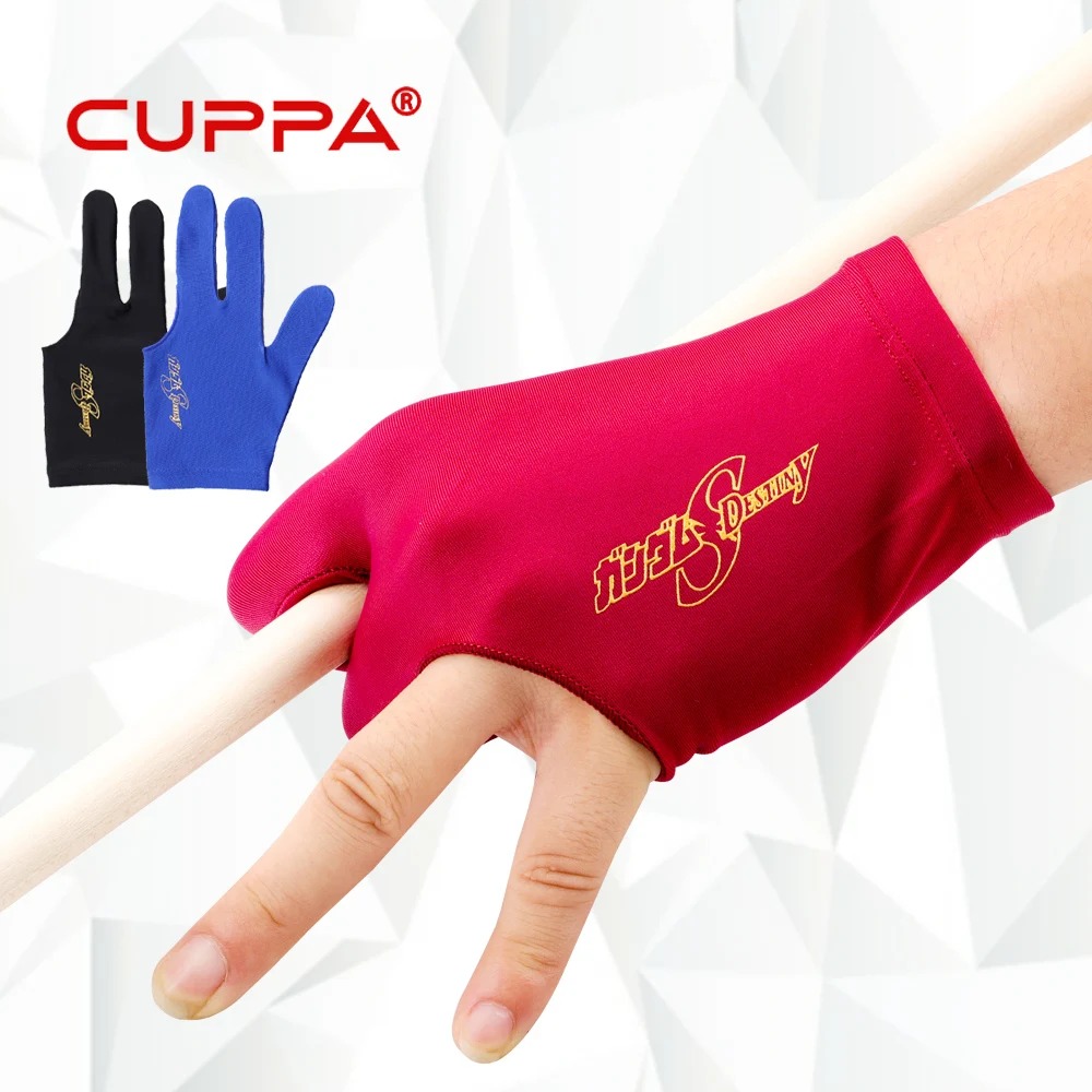 CUPPA Fingerless Glove Professional Billiard Accessories 3 Colors for Carom Pool Left Handed Player Billiards Accessories