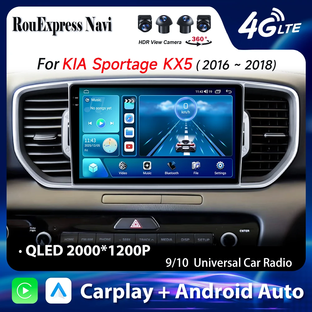 For KIA Sportage KX5 5 2016 2017 - 2018 Android Stereo Multimedia video Player Radio Samochodowe Bluetooth Head Unit No 2din DVD