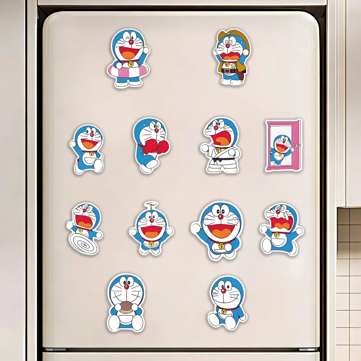 Doraemon Magnetic Refrigerator Sticker, Merchandise, Cute and Attractive Cartoon, Creative DIY, Front Door Decoration