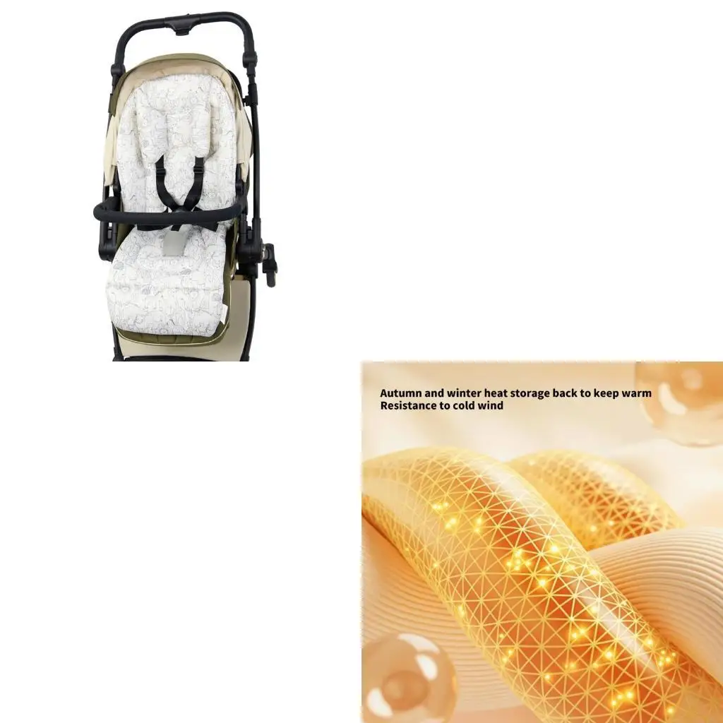 

Cotton Pushchair Cushion For Newborns Breathable Shock Absorbing Pad