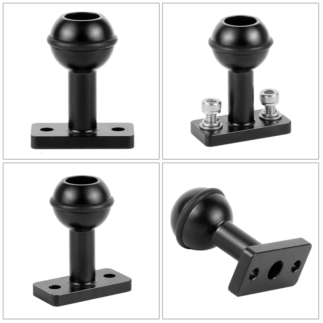 1-Zoll-Kugelkopf-Adapter 1/4 Zoll M5 verstellbare Schraube feste Halterung für GoPro SJCAM Action-Kamera Unterwasser-Tauchhalterung Tablettklemme – Detail 13
