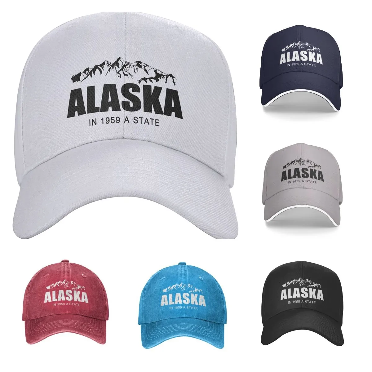 Alaska Rocky Mountains Colorado Baseball Cap Unisex Adjustable Relaxed Dad Hat for Men Women Sports Outdoor Casual Unisex