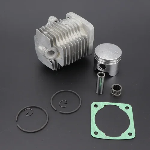 Imagen 1 del producto Cabezal de cilindro de motor de 49cc, 2 tiempos, 44mm, con pasador de pistón, Kit completo para Mini moto de cross de 2 tiempos