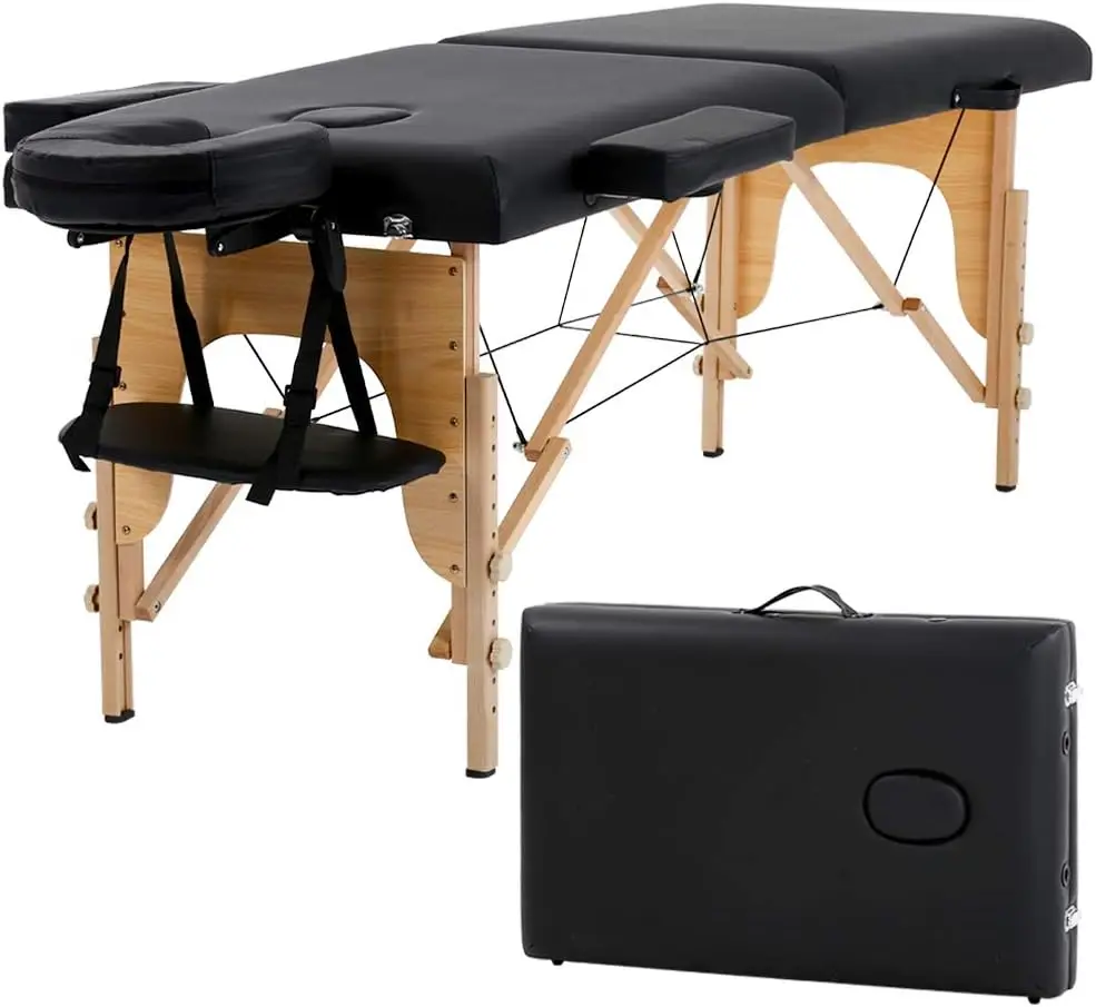 

Massage Table Portable Bed Spa Bed 73 Inches Long 24 Inchs Wide Hight Adjustable Table 2 Fold Massage Table Pad