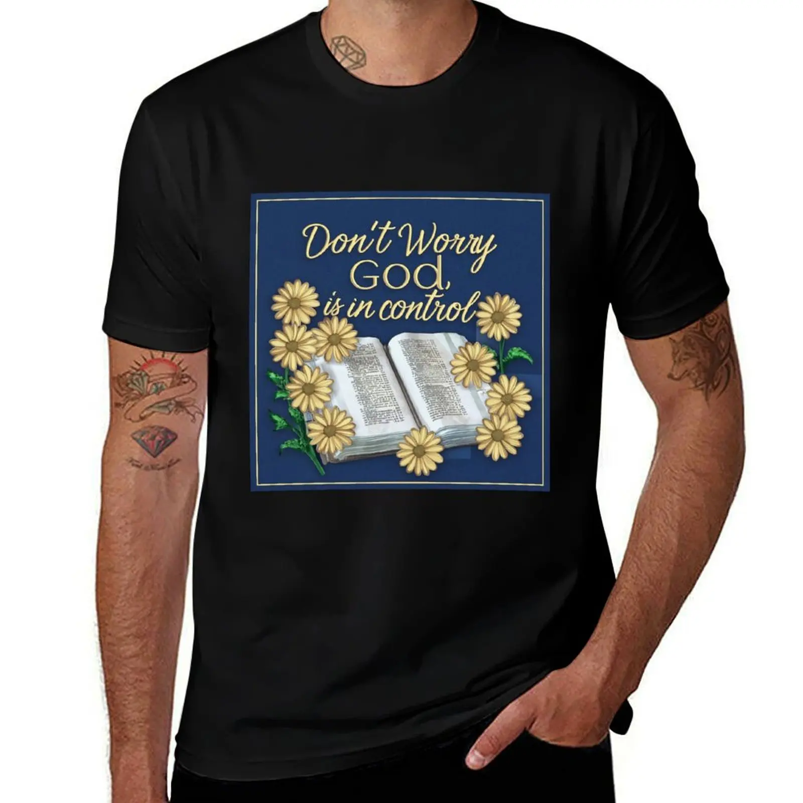 Don t worry GOD. Easter celebration T-Shirt oversized plain summer clothes luxury clothes men