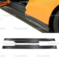 Auto Part Zele Style Carbon Fiber Side Skirt For Nissan R35 GTR FRP Fiberglass ZL Door Splitter Extension Unpainted Step Trim