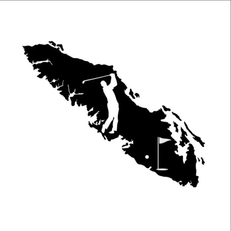 

Vancouver island golf high-end design modeling window bumper motorcycle accessories decorative vinyl car stickers.