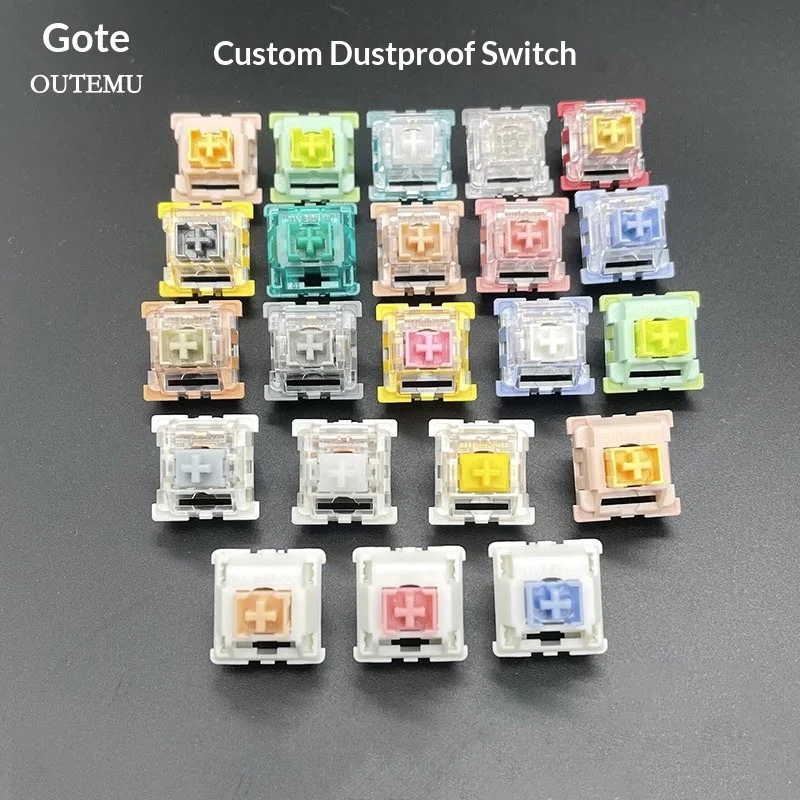 

Hot Keyboard Shafts Customized Mechanical Keyboard Shafts Peach Cream Yellow Lime Transparent Crystal Shafts Hot Swappable Keys