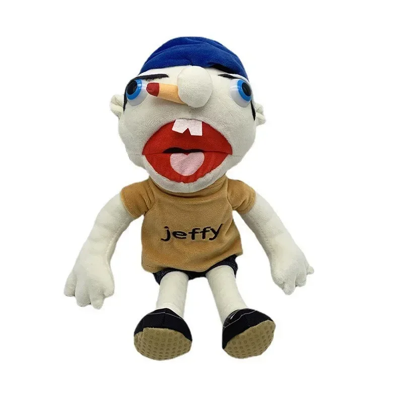 Marioneta de mano de Jeffy, marionetas de mano para niños, utilería para fiesta, boca abierta extraña, marioneta de mano de Jeffy para niños y niñas, juguetes populares 2025