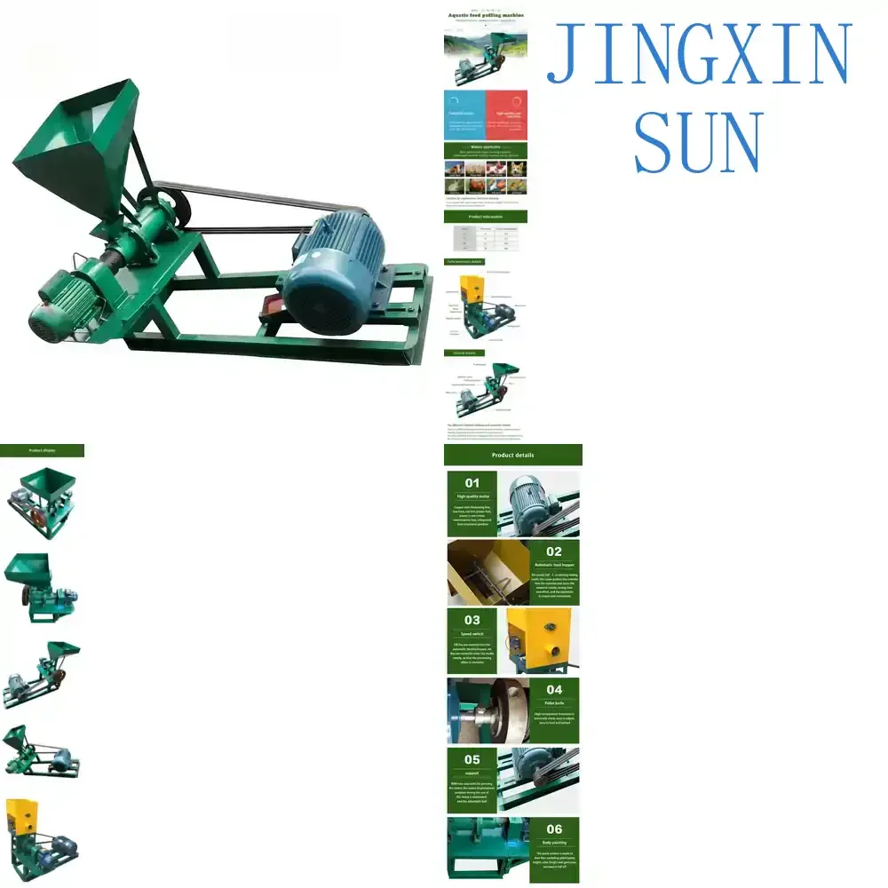 Auto Floating Fish Feed Pellet Making Machine for Fish Farming Equipment Aquaculture Machinery Feed Production Line for
