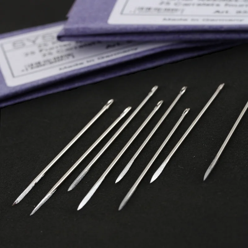Handmade Leather Goods with Three Edges, Non Round Heads, Triangular Needles, Leather and Fur Threading, Sewing Tools, Needles