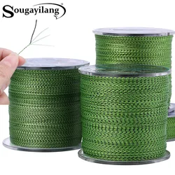 Sougayilang 100M 350m 550m 4 Strands PE Braided Fishing Line 15.5-65.3LB Multifilament Speckle Fishing Line Fishing Tackle
