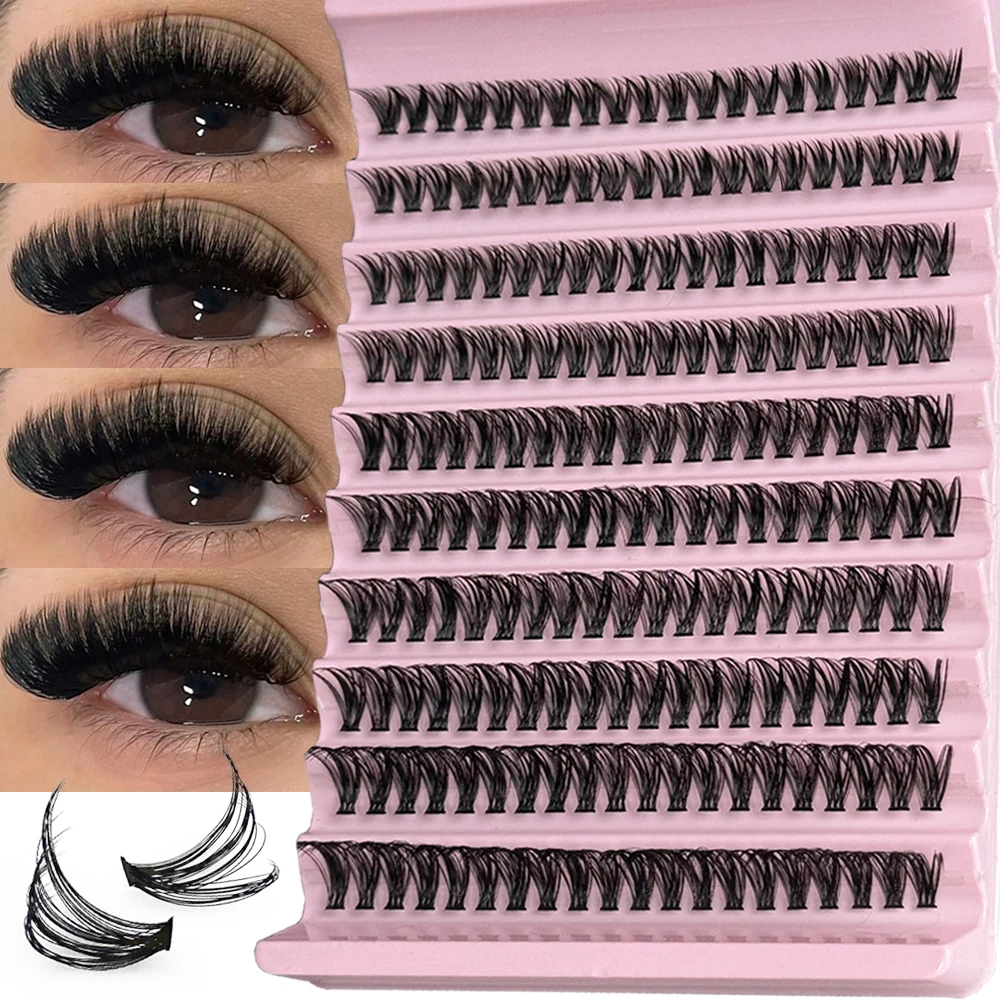 

Individual Lashes 8-16mm 200pcs Cluster Lashes Natural Look Mixed DIY Eyelash Extension Russia Volume Lash Clusters Wholesale