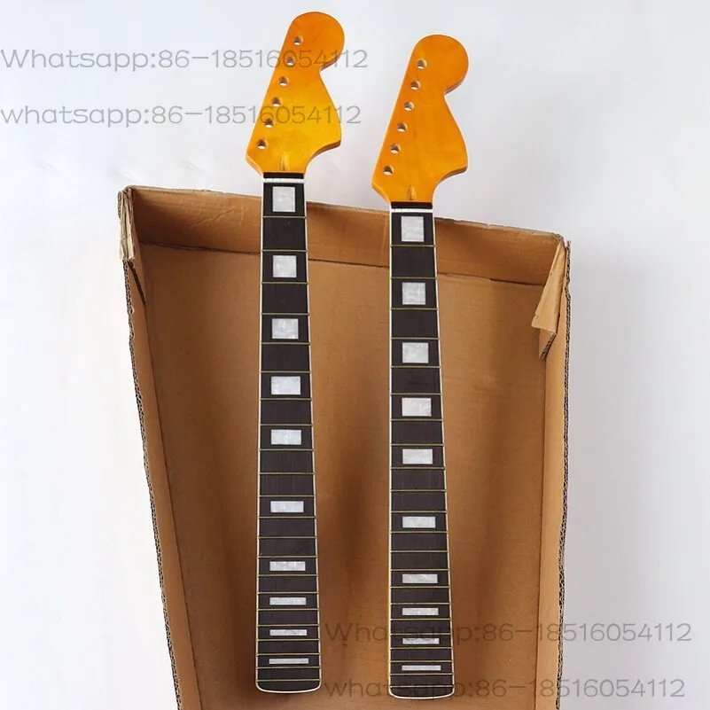 Electric Guitar ST6 String Neck Hemming Bright Light Handle 22 Frets Guitar Handle Instrument Modification DIY Accessories