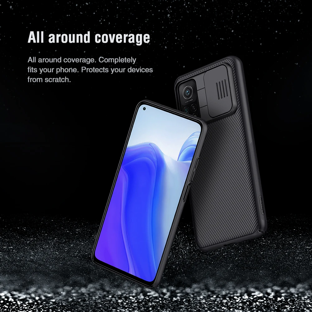 Dla Xiaomi 11 Lite NE/Mi 10 Pro/10T/Poco X3 NFC/X3 Pro/Civi 1S Nillkin CamShield Case etui na telefon etui ochronne PC tylna obudowa