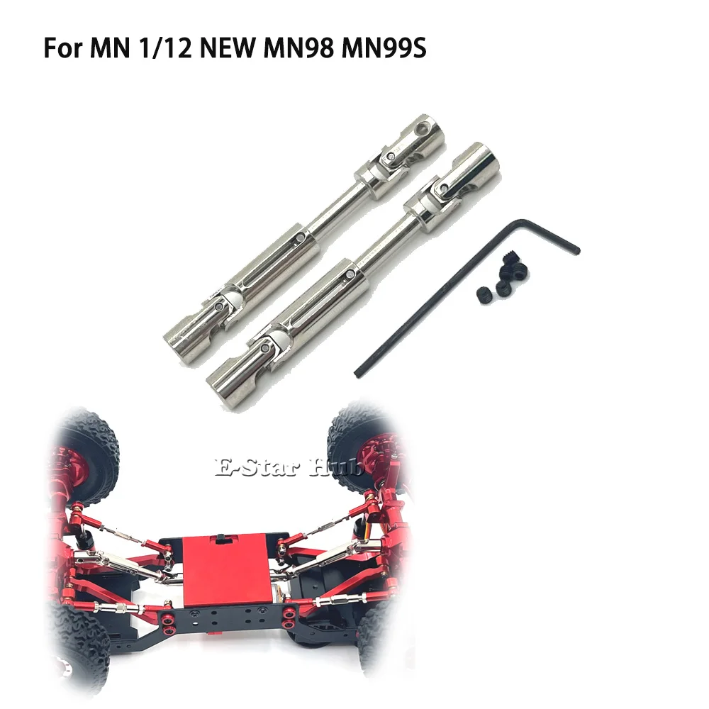 

Front Rear Drive Shafts for MN 1/12 NEW MN98 MN99S OP Accessories Metal Upgrade Parts Rc Model Crawler Car Truck Buggy Truggy