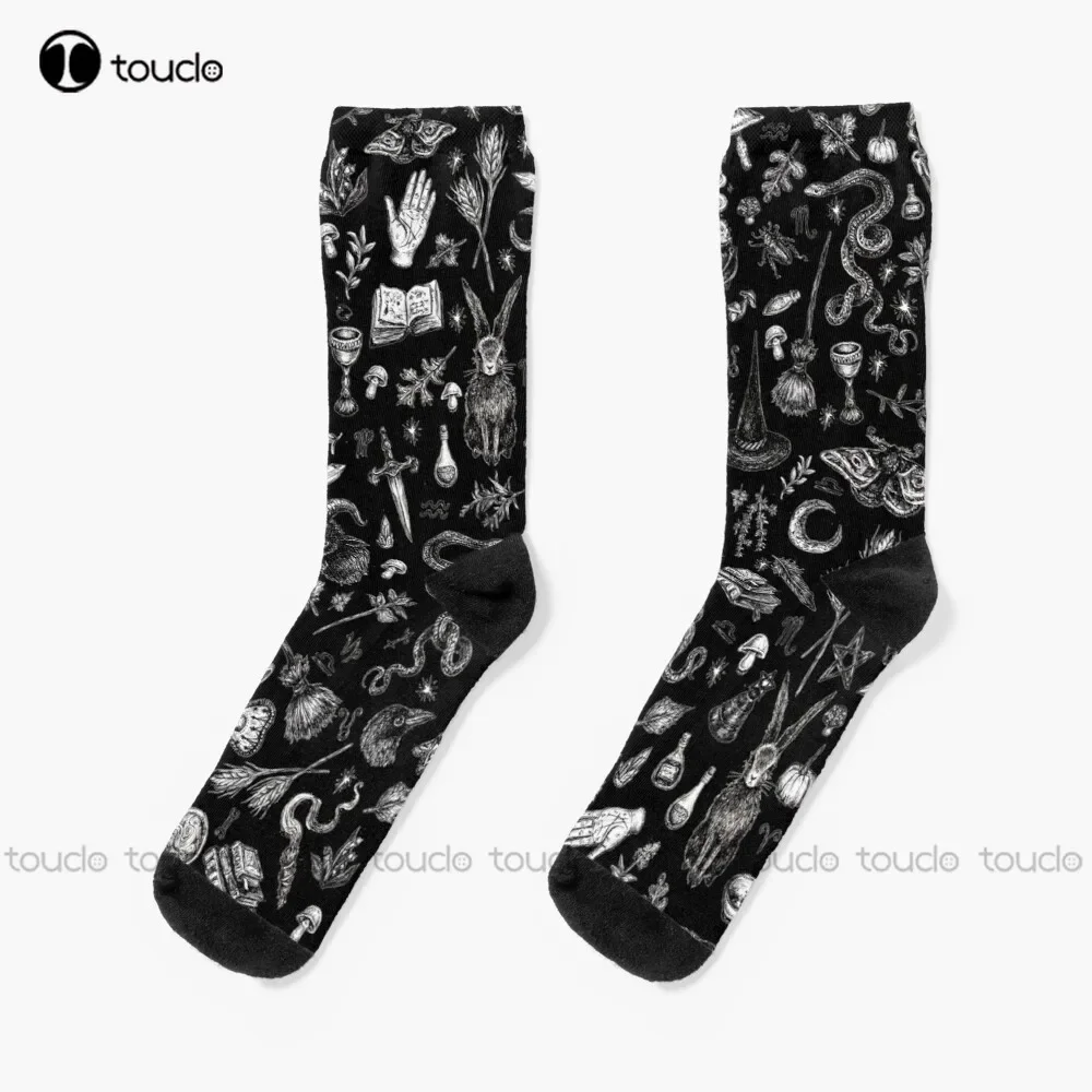 

Salem Witch In Black Socks Socks For Boys Personalized Custom Unisex Adult Teen Youth Socks Halloween Christmas Gift Fashion New