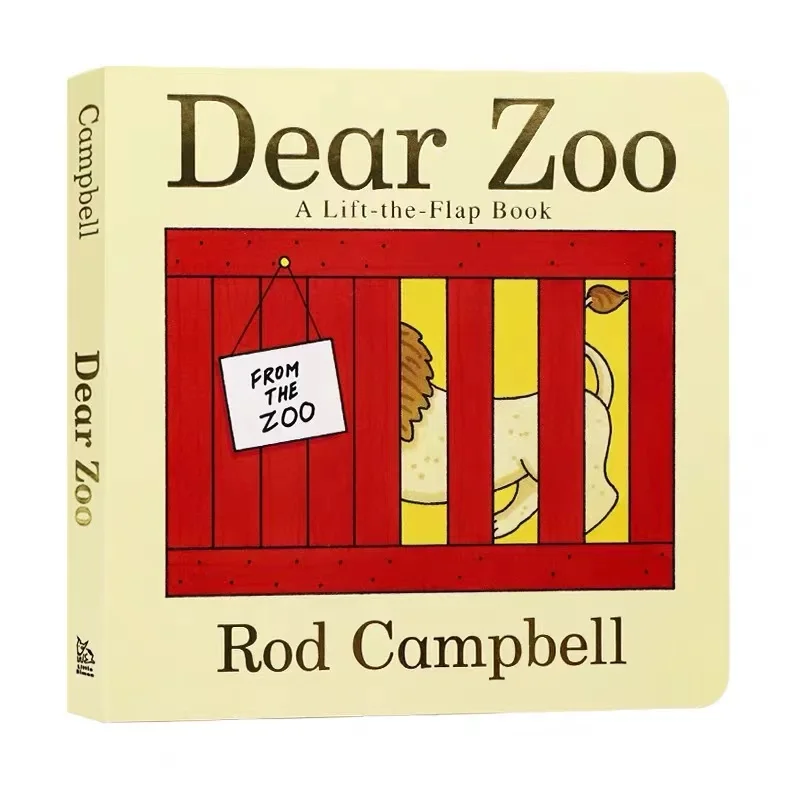 Dear Zoo Lift-the-Flap Card Books, Interactive Game Books, Early Childhood English Learning, Preschool Educational