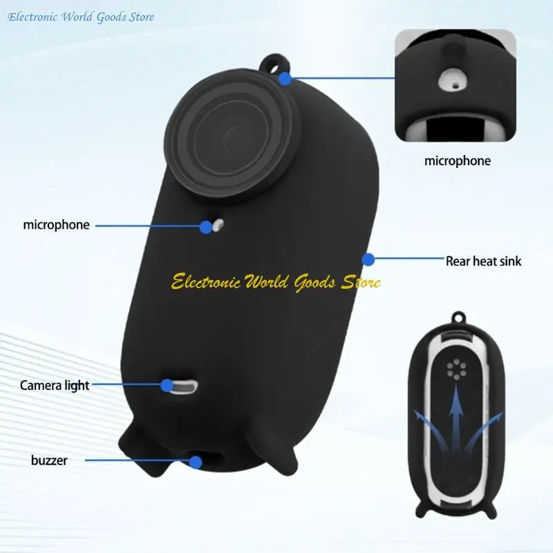 A3PD Secure Silicone Shell para GO 3S Câmera proteção proteção leve