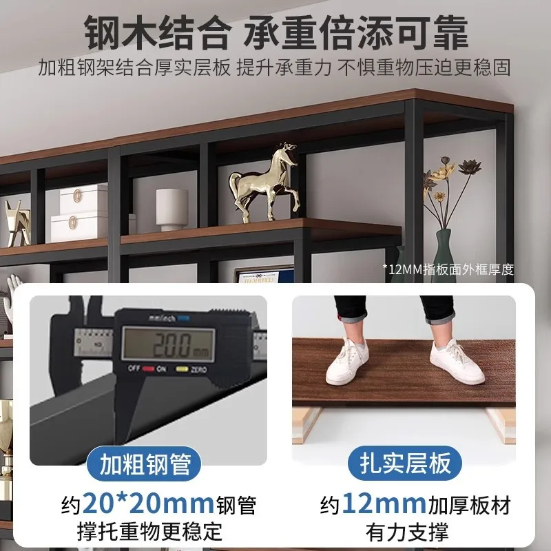 خزانة عرض المنتج، خزانة عرض، رف Bogu، رف كتب من الحديد المطاوع، جدار متكامل #3