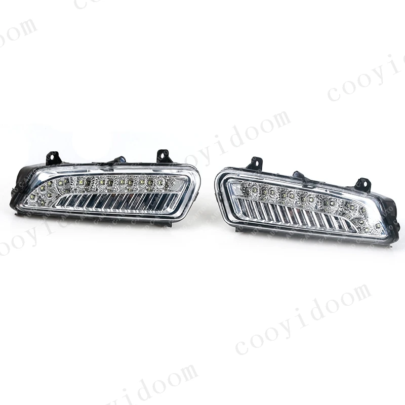 Car LED DRL  front fog lamp  For VW Volkswagen Polo MK8 6R 2011 2012 2013 front bumper lamp light 6RD 941 699 6RD 941 700