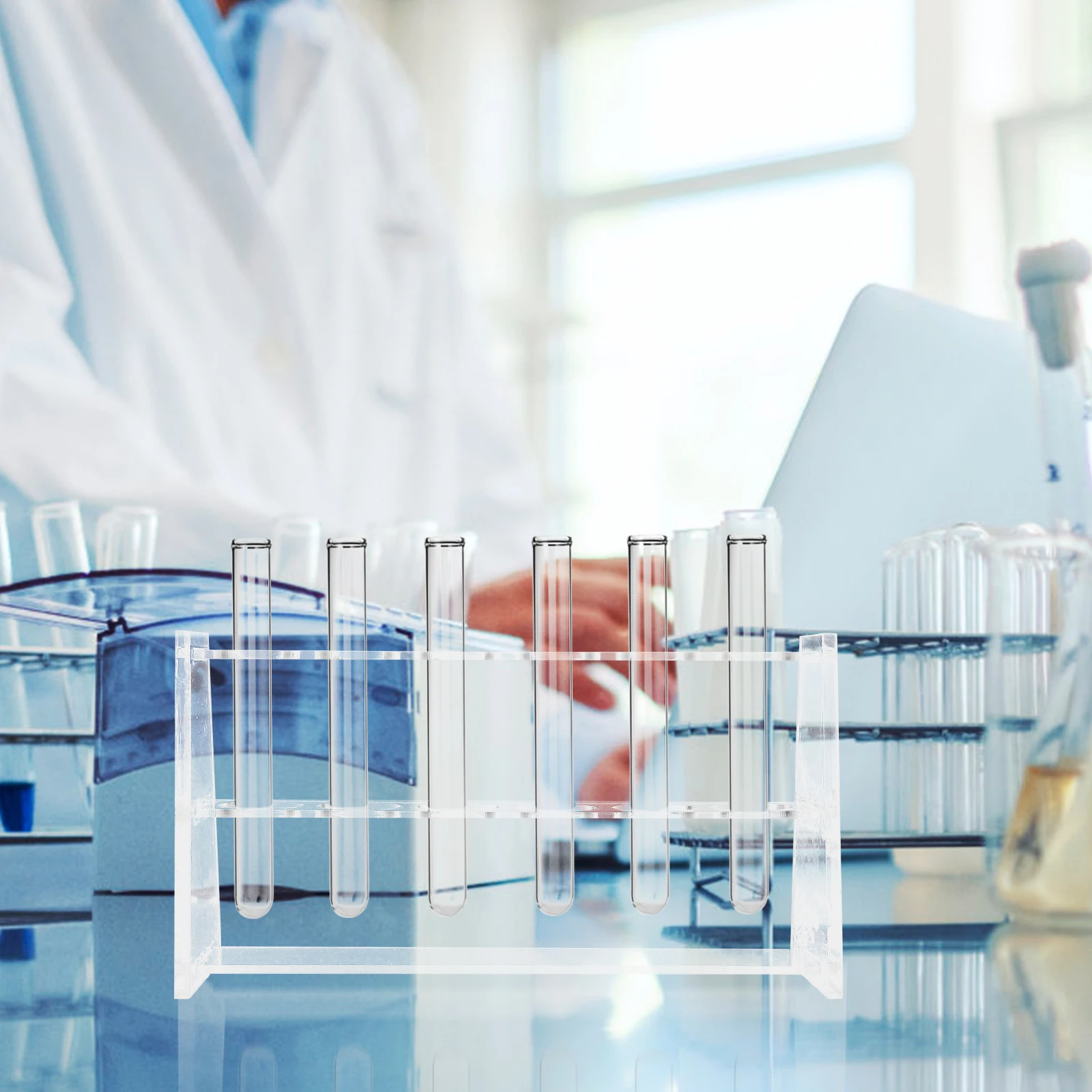 Test Tube Rack Tubes Lab Holder Laboratory Organizer Sampling Sink Display Acrylic Sample Baby Container Reusable