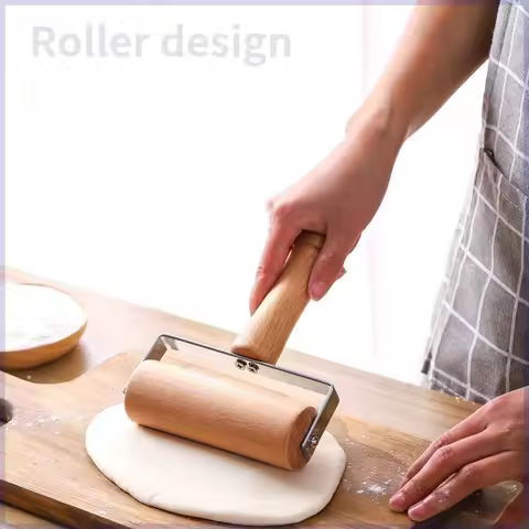 Wooden Rolling Pins For Baking, Pizza Dough Roller, Not Easy To Crack, Non-Stick Wood Pastry Roller, Essential Kitchen Utensils