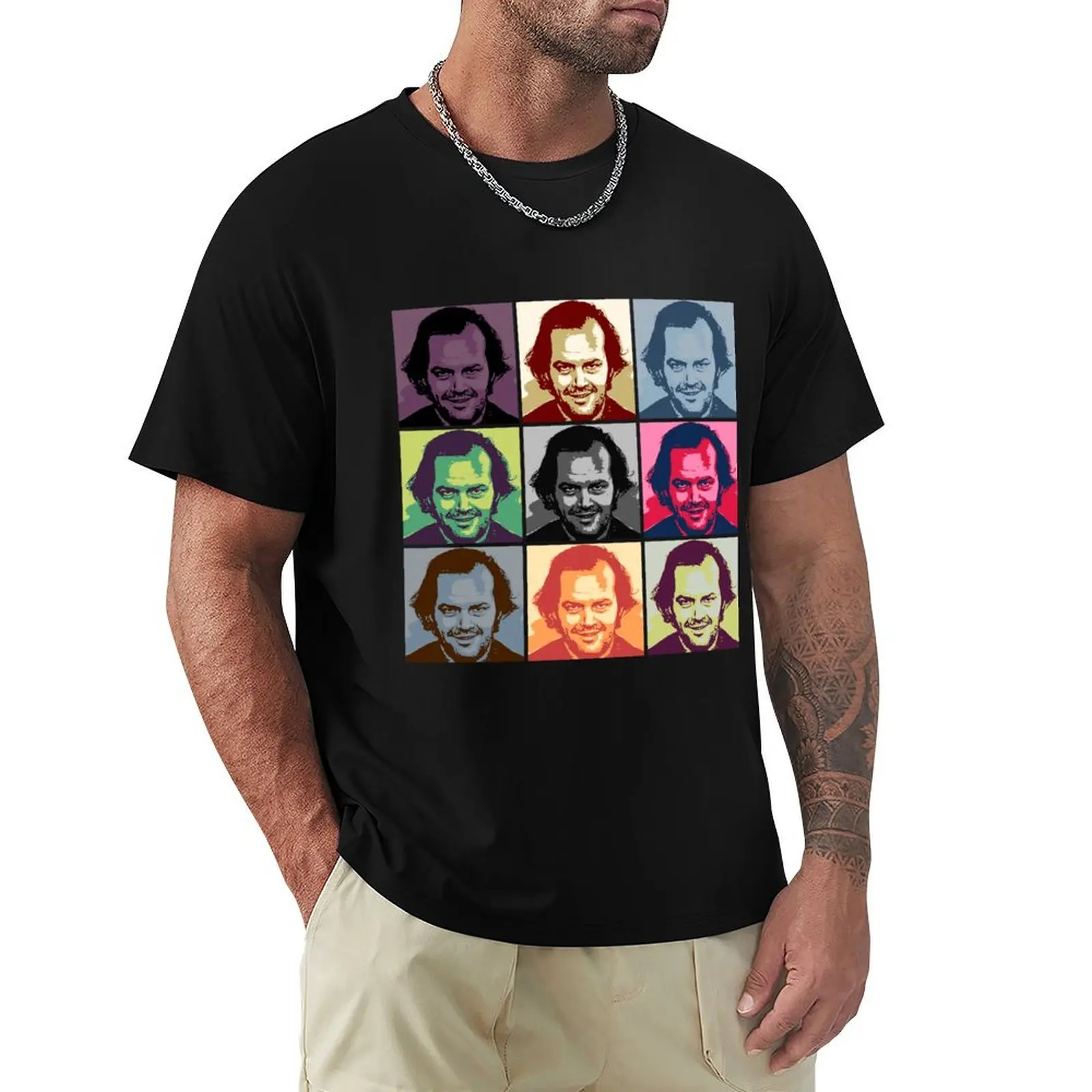 

Jack Nicholson Torrance Shining Iconic Pop Art T-Shirt blacks graphics summer shirt tshirts personalised funny t shirts for men