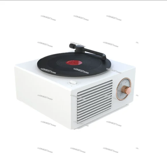 

Виниловый проигрыватель пластинок Bluetooth Ретро Настольный беспроводной маленький стерео белый