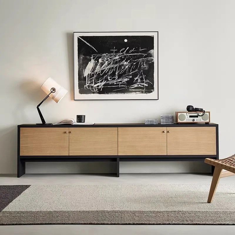 

Solid Wood TV Cabinet Bucket Cabinet Living Room Combination Medium Antique Simple Bedroom Dresser Locker Furniture