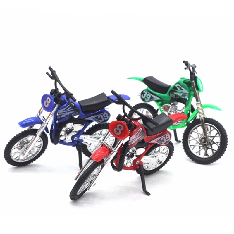 Simulated Alloy Motocross Motorcycle Model 1:18 Toys Adventure Imulation Alloy Motorcycle Model Home Decoration Kids Toys Gifts