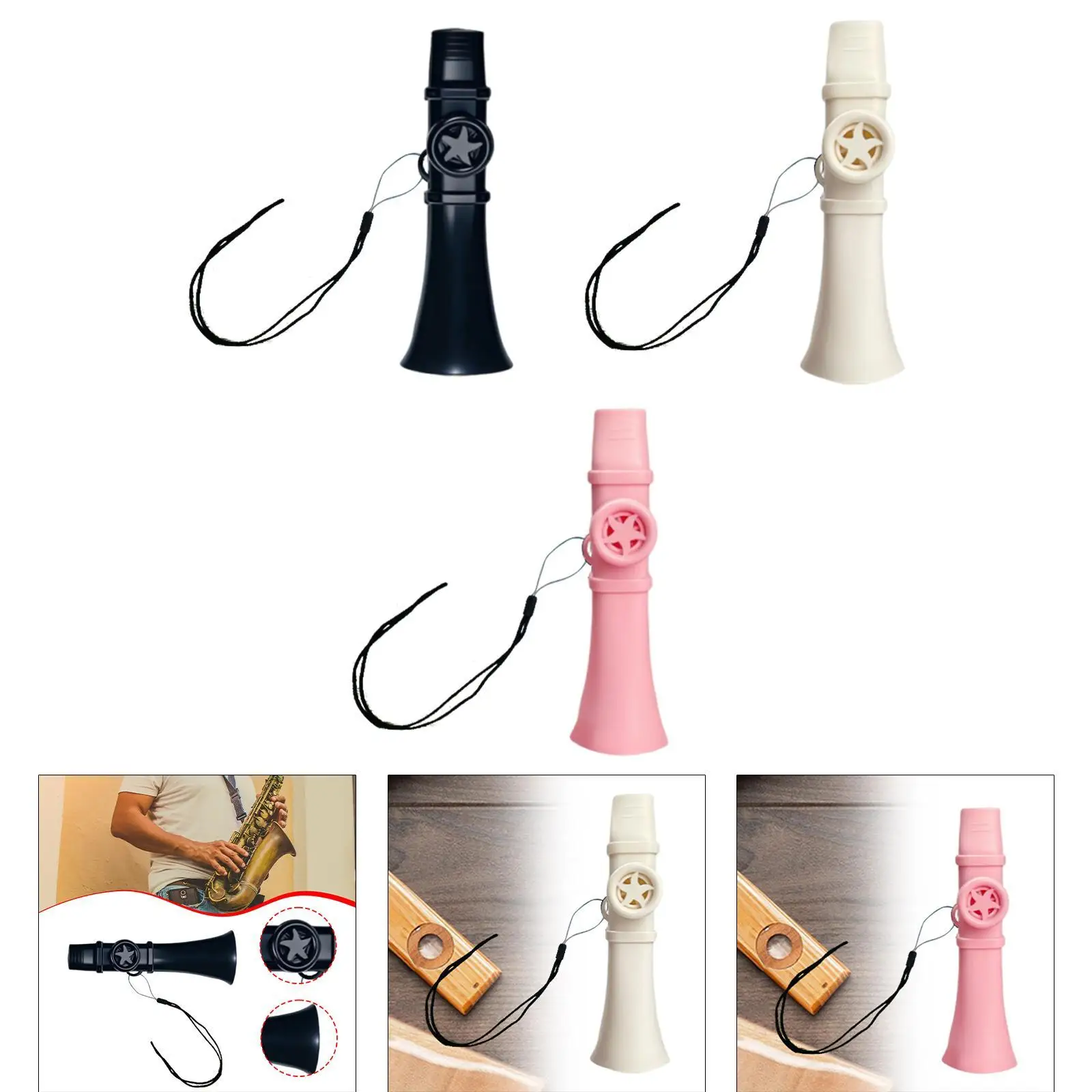Kazoo for Kids & Adults Washable Music Lovers Gift Compact Multipurpose for Guitar Ukulele Violin Piano Musical Instrument