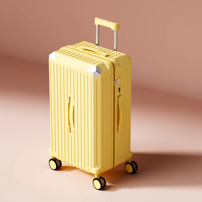 

Unisex Large Capacity Suitcase 30-inch Trolley Suitcase 20-inch Cabin Bag with Combination Lock Luggage with Silent Wheels