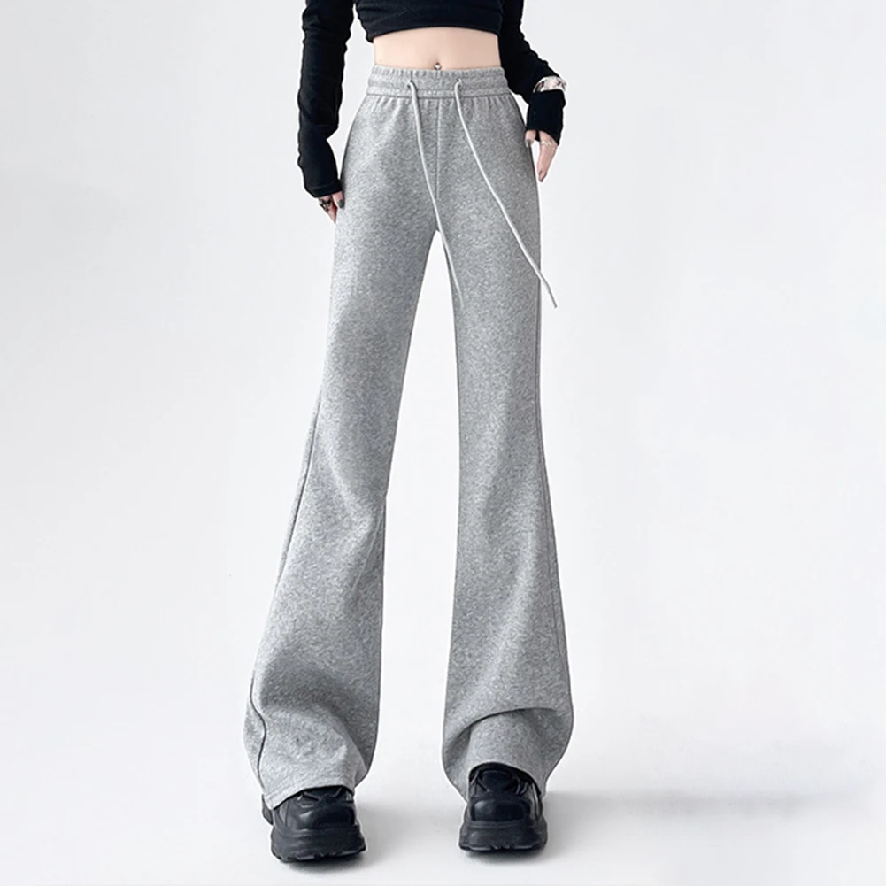 Familienversammlungen, lässige Ausflüge, lässige Hose mit weitem Bein, einfarbige Schlaghose, trendige, modische, bequeme Alltagshose mit weitem Bein