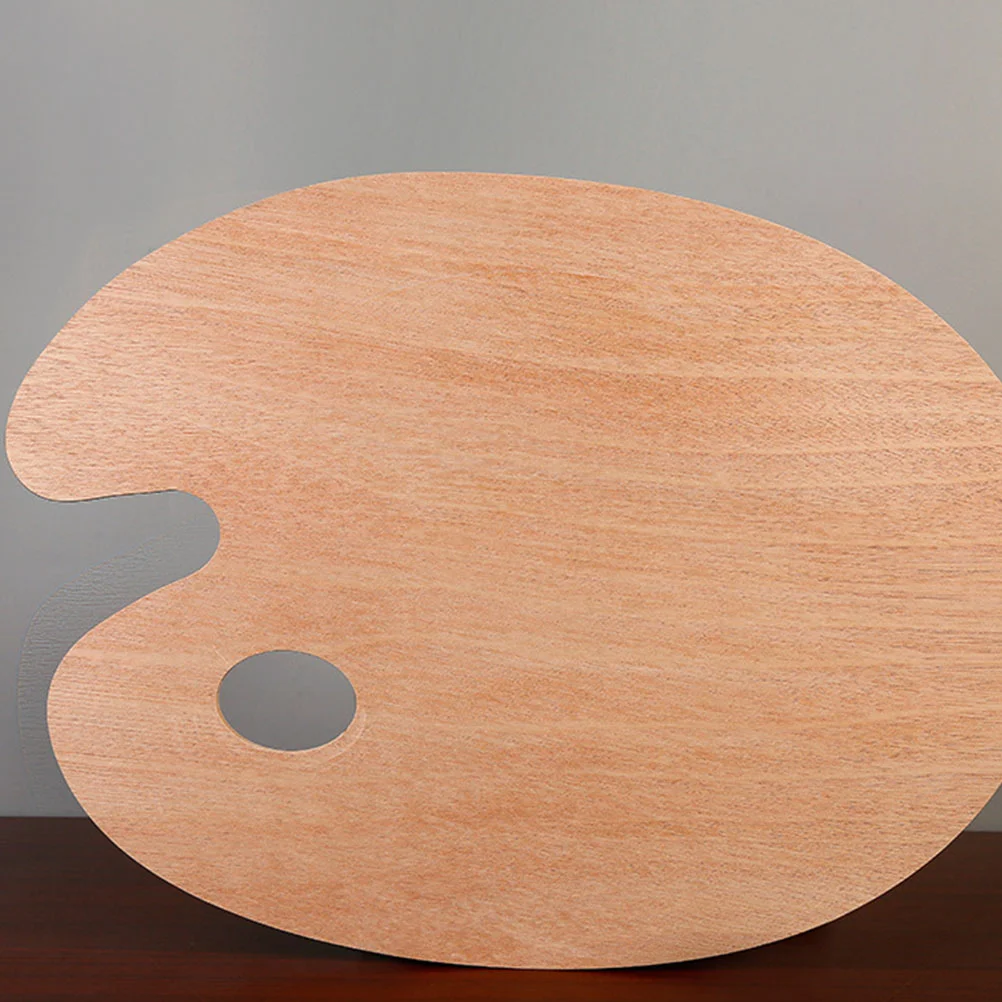 Wooden Palette Oil Painting Plate Practical Tray Color Mixing Board Pigment