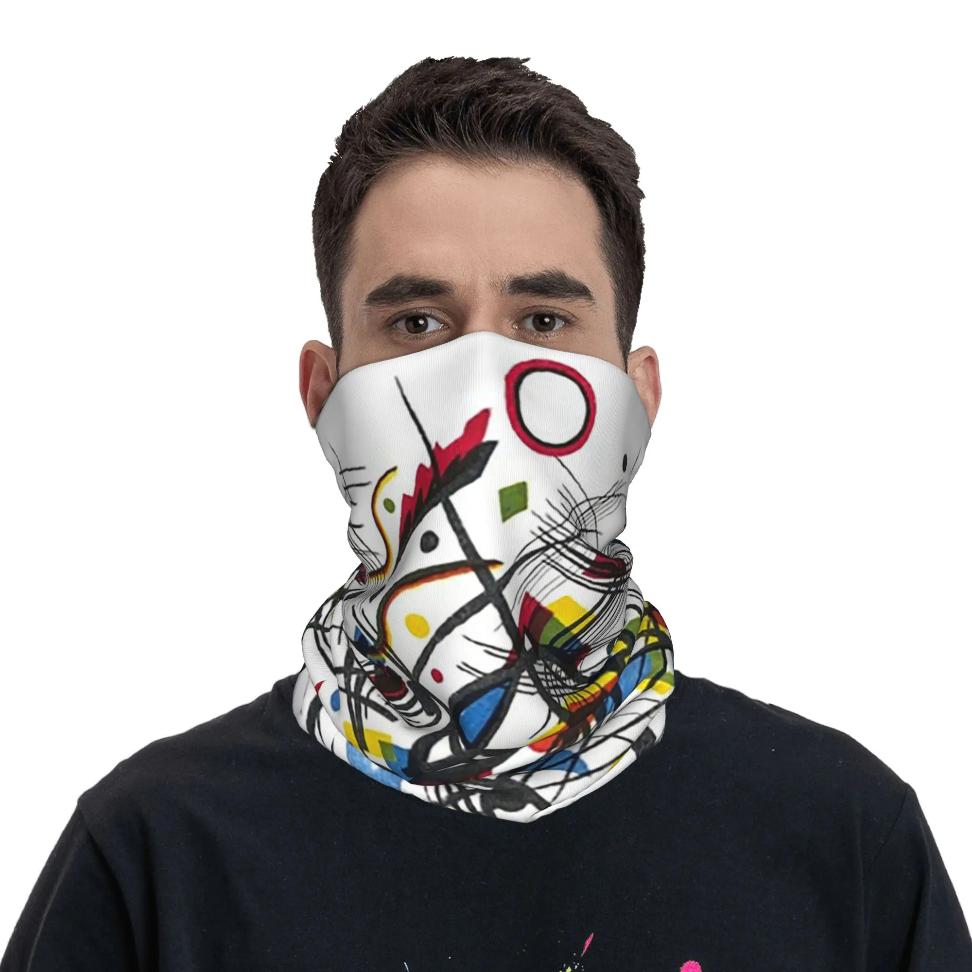 Wassily Kandinsky Lithographie Abstract Art Bandana Neck Cover Printed Wrap Mask Scarf Warm Headband Running For Men Women Adult