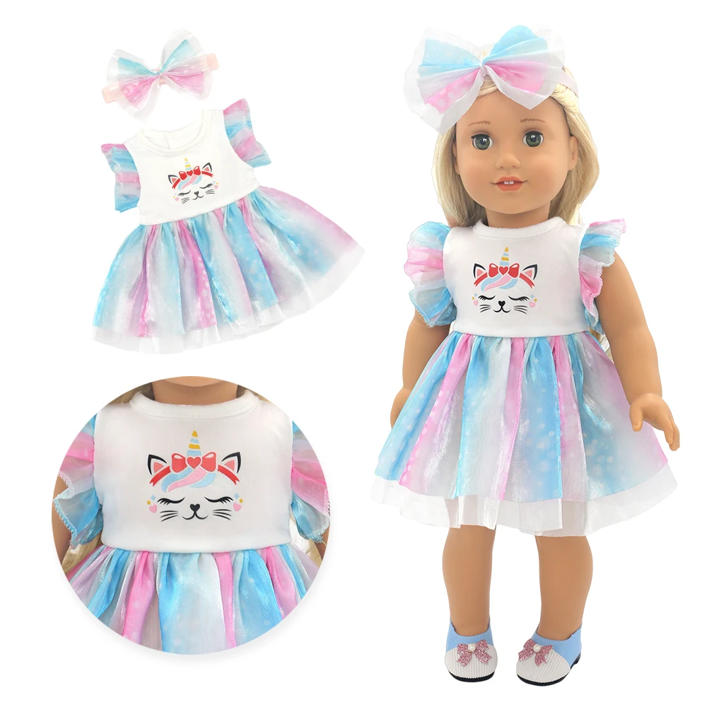 2025 Nieuwe jurk voor 17 inch baby herboren pop 43 cm babypopkleding, popaccessoire.