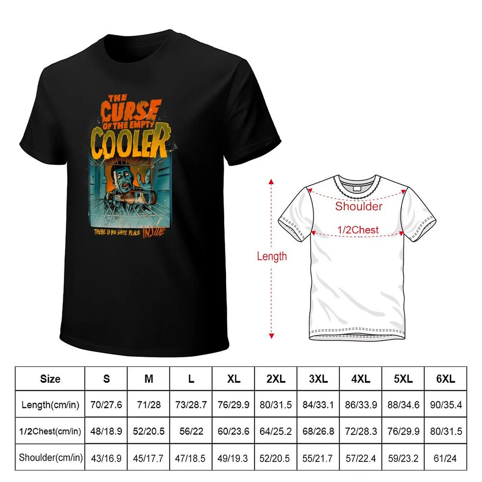 The Curse of the empty cooler T-Shirt Heavy Duty Casual Work Tee