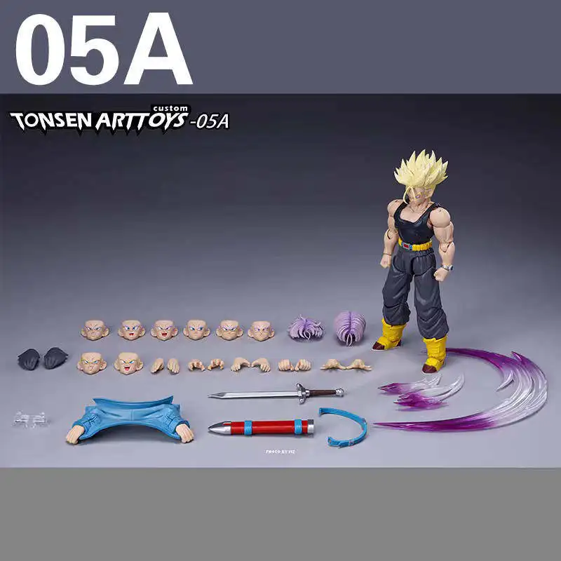 

Доставка 24 часа. В наличии. Коллекционные фигурки Tonsen Arttoys Dragon Ball 05a 05b Транкс. Аниме-модели.