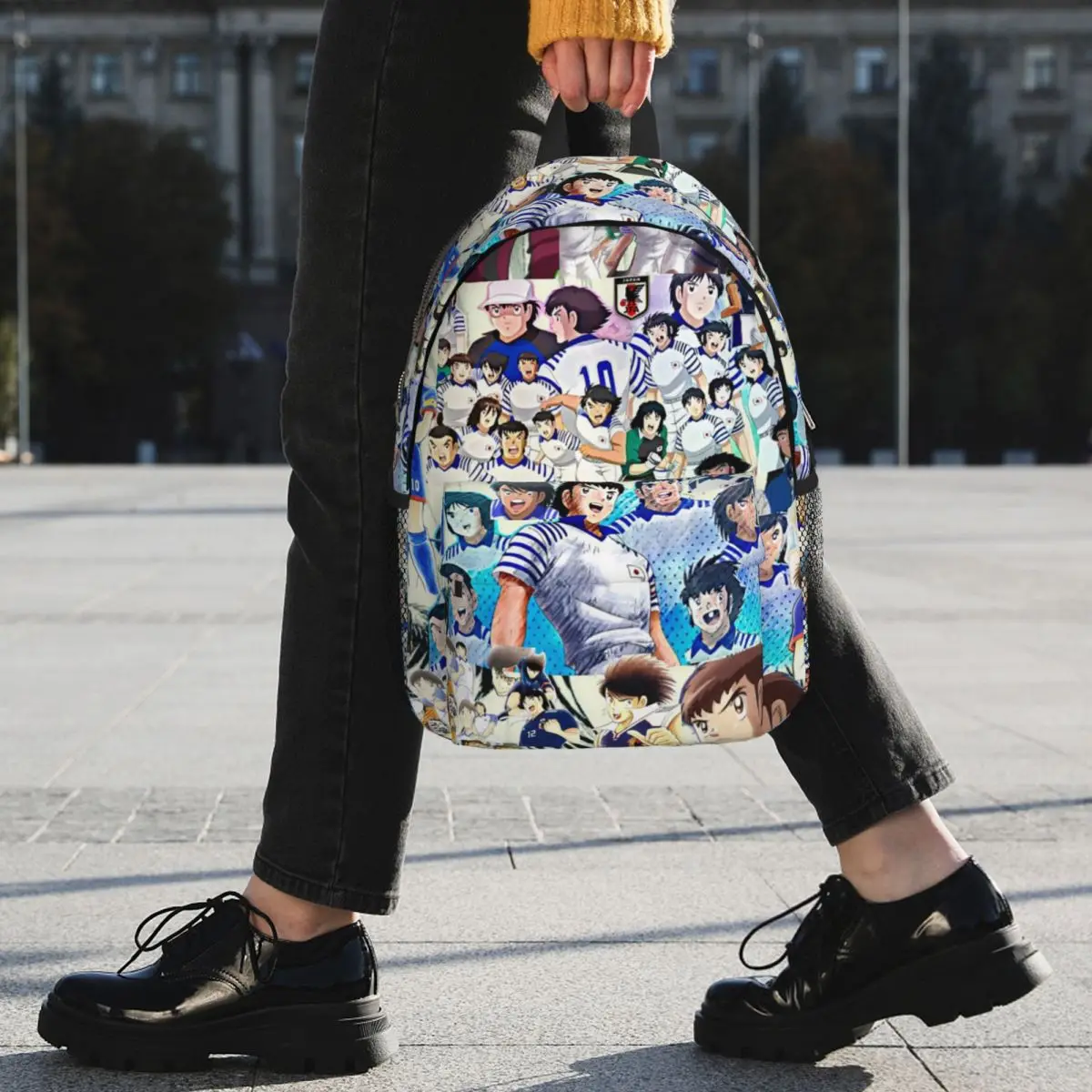 Pin Captain Tsubasa Backpack Student BookBag Children School Bag Laptop Shoulder Bags for Men Women