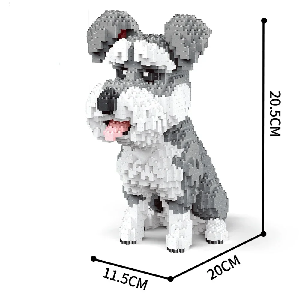 Knew Built Corgi Dog Micro Mini Bouwstenen Speelgoed: Schattig model voor dierenliefhebbers, recreatie, perfecte weergave en cadeau-idee