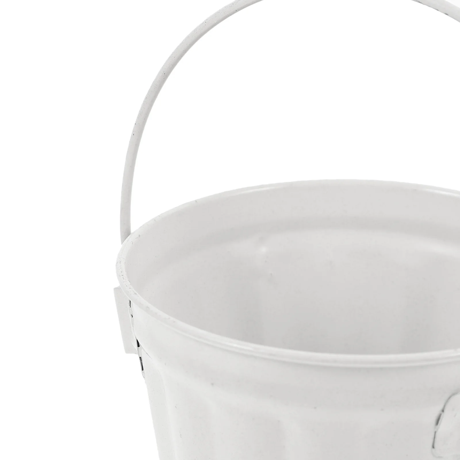 

Iron Flowerpot Metal Planter With Handle Vintage Bucket For Desktop Trash Can Indoor Outdoor Garden Decoration Plant