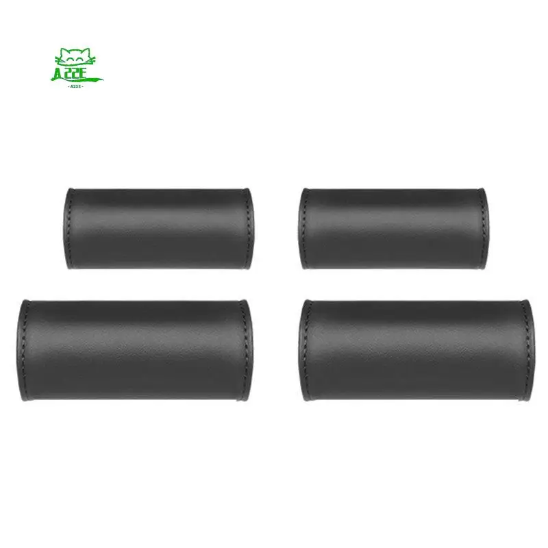 A22E-For Tesla Model 3/Y Car Interior Armrest Gloves Side Door Handle Protection PU Leather Handlebar Grip Cover Set/4Pcs