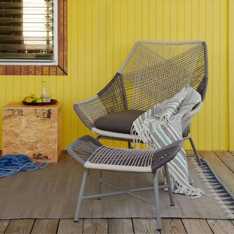 

For Outdoor Leisure Chair Indoor Creative Sofa Garden Rattan Desk and Chair