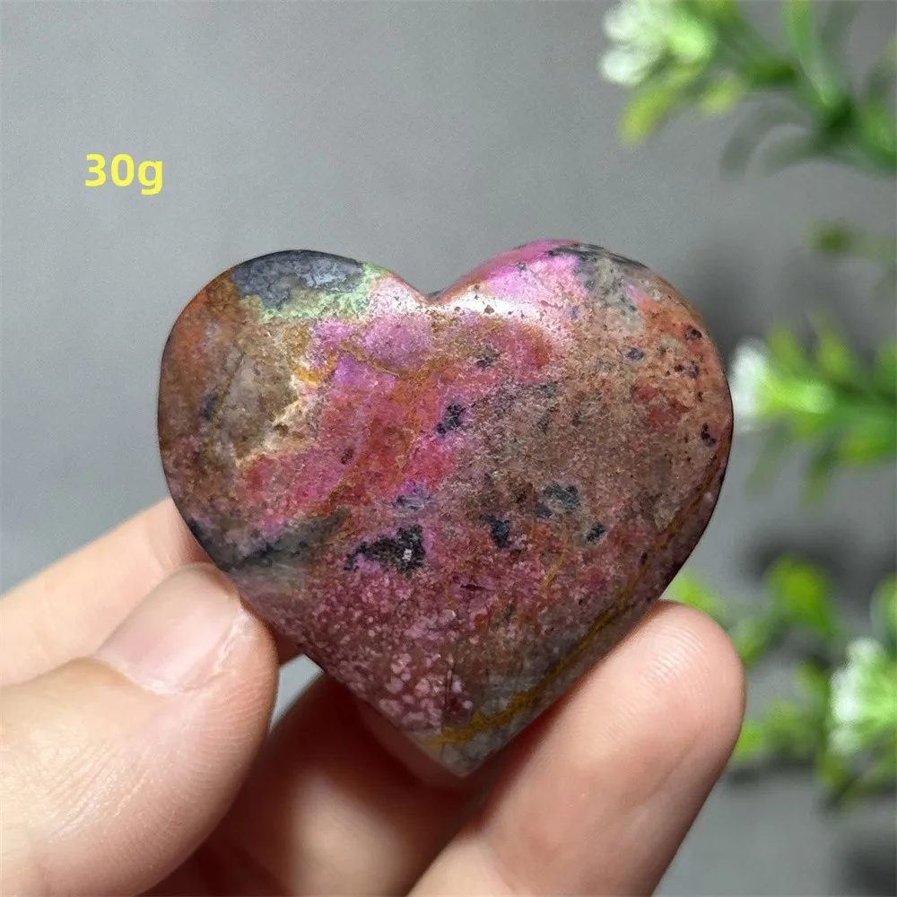 Natural Cobalt Calcite Heart-Shaped Mmineral Quartz Energy Lucky Collection Home Love Decoration Precious Gift