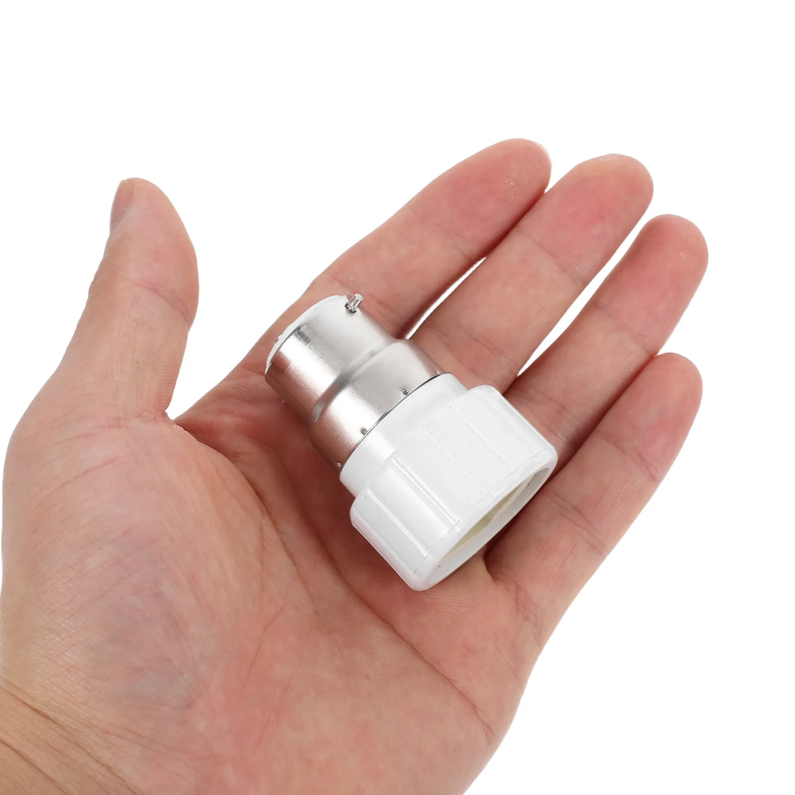 Light Bulb Adapter B22 to Gu10 Ceramic Lamp Socket Converter Flexible Base for Easy Installation and Stable Transmission
